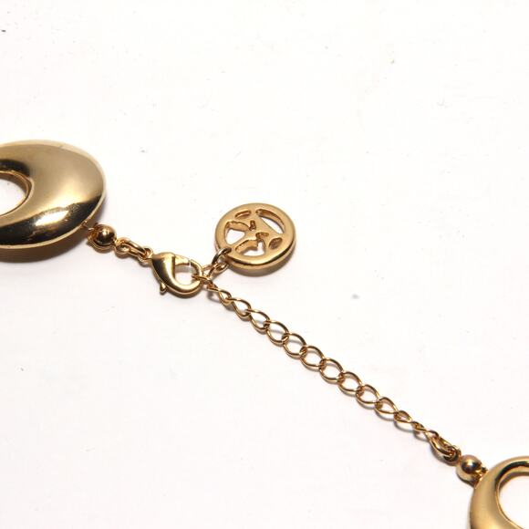 Vintage Crown Trifari Goldtone Chunky Statement Necklace - Picture 3 of 5